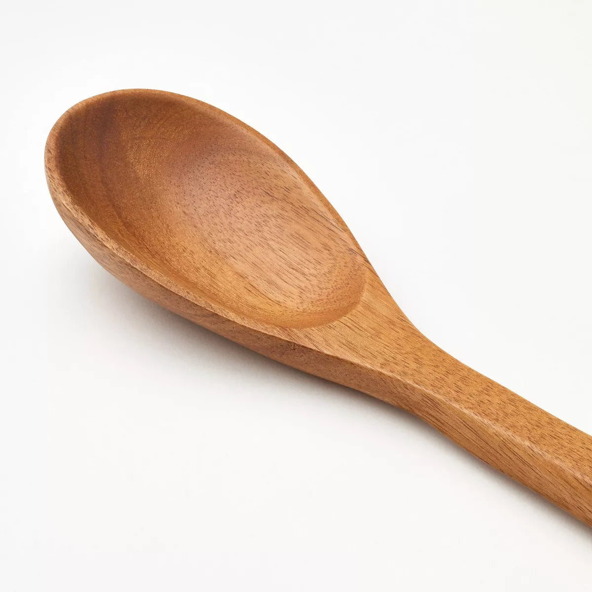 Acacia Wood Solid Spoon Brown - Figmint™: Hand Wash, 12.99" Length, 7.52" Handle, 2.7" Width, Best Material