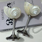 Originality Conch Wine Glass Goblet Handmade Banquet Natural Metal Glass Polishing Decoration Ornament Gift for Bar