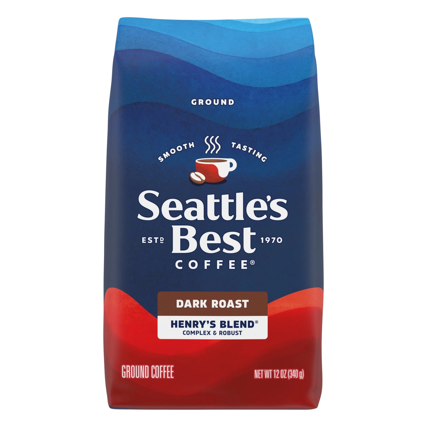 Henry'S Blend, Dark Roast Ground Coffee for Cold Brew or Hot Coffee 12 Oz