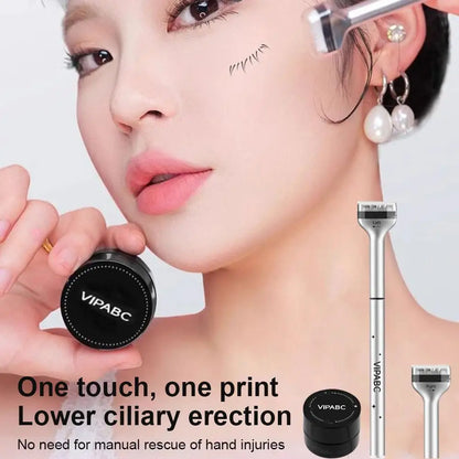 1 Set Eyelash Seal DIY Lower Lash Extension Stamps for Beginner Convenient Natural Simulation Mascara Stick Silicone Makeup Tool