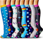 Compression Socks 15-20 Mmhg Is Best Athletic for Men & Women Running Flight Travel Nurses Pregnant