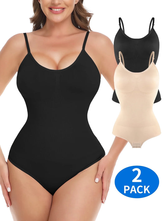 Shapewear Bodysuit for Women Tummy Control Body Shaper Snatched High Waist Body Suit