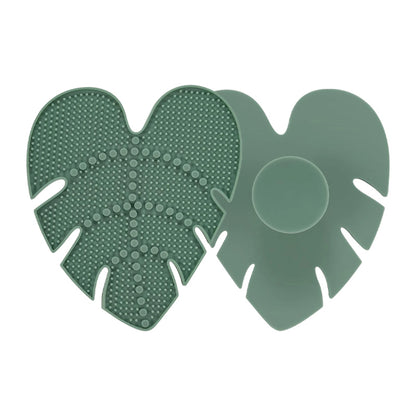 Silicone Makeup Brush Cleaning Pad with Suction Cup, a Makeup Brush Cleaning Tool Suitable for Brushes and Powder Puffs.