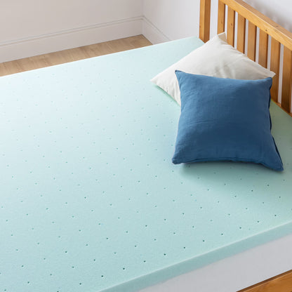 2" Cooling Gel Ventilated Memory Foam Mattress Topper, Queen