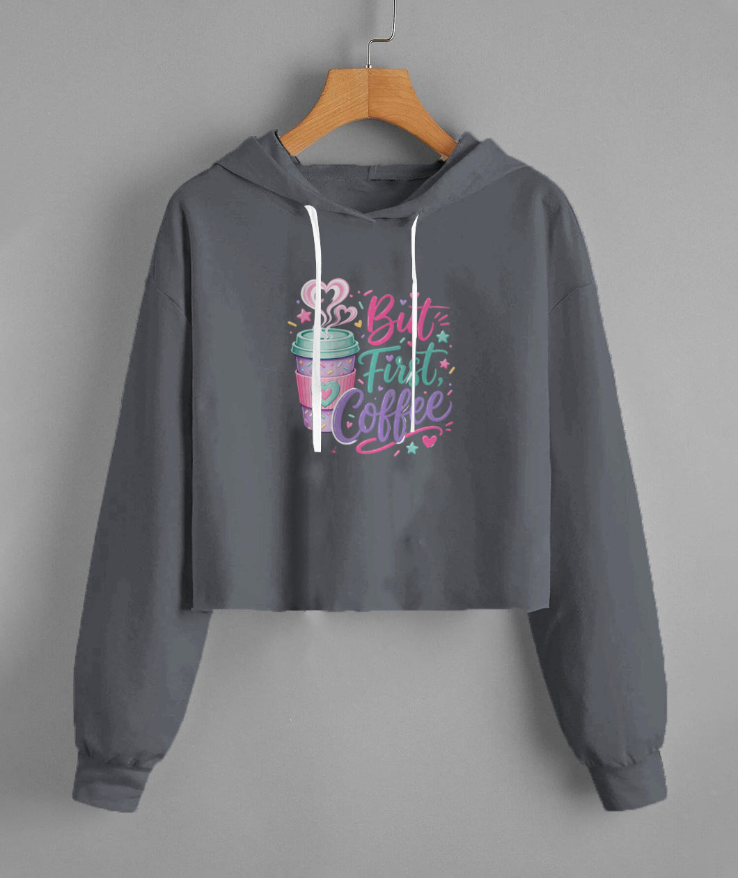 Lady'S Fleece Cropped Hoodie | Lane Seven LS12000