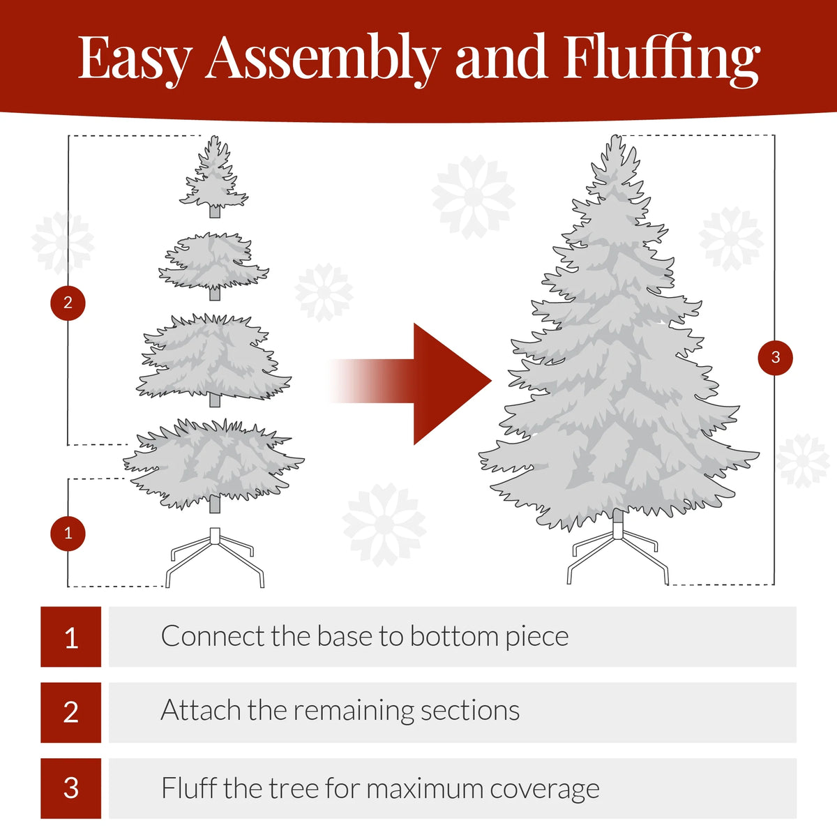 Artificial Christmas Tree, 9Ft Premium Unlit Pine Design, Dense Branches W/Easy Assembly - Pink