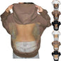 Crystal Mesh Back Hoodie Women Hollow Backless Oversized Sweatshirts with Pocket Y2K Party Sparkly Fleece Pullover