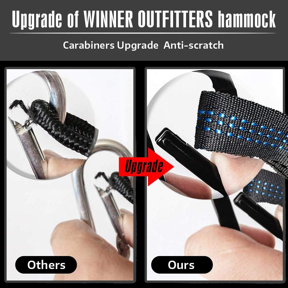 Double Camping Hammock - Lightweight Nylon Portable Hammock, Best Parachute Double Hammock for Backpacking, Camping, Travel, Beach, Yard. 118"(L) X 78"(W), Dark Green/Green Color