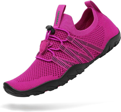 Water Shoes for Women Men, Quick-Dry Barefoot Swim Shoes with Drainage Holes, Lightweight Aqua Shoe for Beach Pool River Boating Yoga Walking
