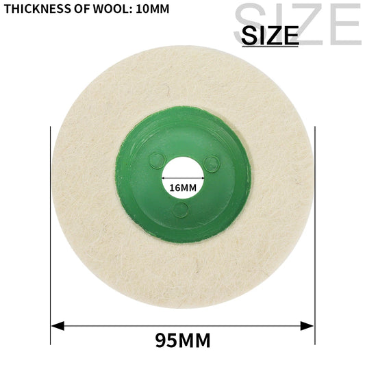 2/3/4/4.5/5 Inch Wool Polishing Wheel Buffing Pad for Angle Grinder Grinding Disc Metal Wood Stainless Steel Polishing Abrasives