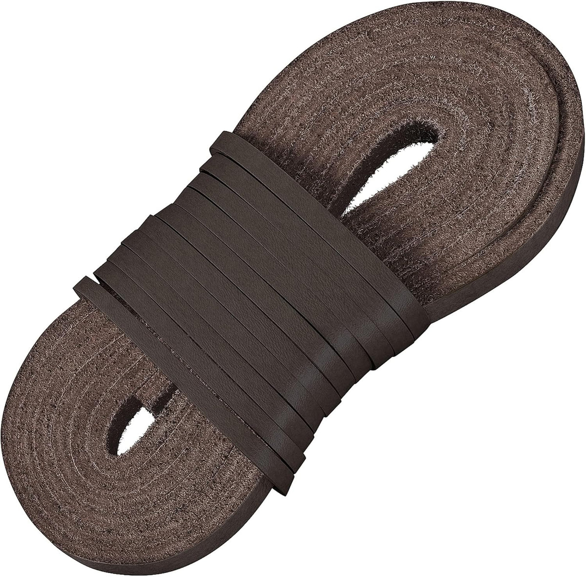Leather Work Boot Laces - 72” | ⅛” Thick Cowhide | Shoelaces for Construction, Welding & Hiking Boots with 8-10 Eyelets