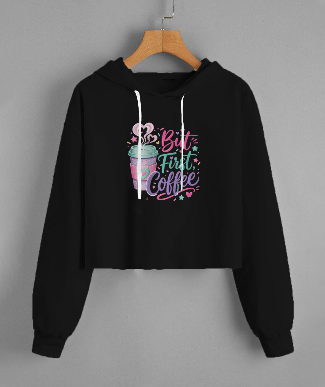 Lady'S Fleece Cropped Hoodie | Lane Seven LS12000