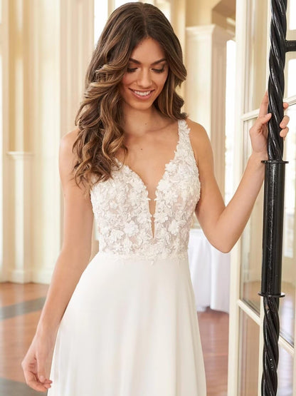 Lace Beach Wedding Dresses for Bride 2026 Mermaid Long Bridal Gowns Boho Wedding Gowns for Women