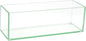 Flower Glass Vase Decorative Centerpiece for Home or Wedding - Oblong Rectangle Shape, 12" Long, 4" Hx4 W Opening, Clear