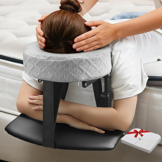Massage Headrest for Bed, Adjustable Headrest Face Pillow Cradle & Face Cushion Support Bracket, Portable Massage Table Kit for Sleeping Mattress, Face down Pillow after Eye Surgery