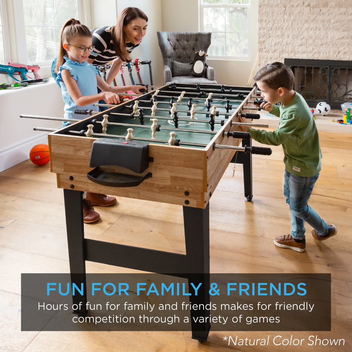 2X4Ft 10-In-1 Combo Game Table Set W/ Hockey, Foosball, Pool, Shuffleboard, Ping Pong - Gray