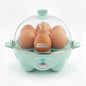 Rapid Egg Cooker - Boiler, Poacher & Steamer - Includes Measuring & Recipe Guide - Dishwasher Safe - BPA Free - Holds 7 Eggs, Aqua
