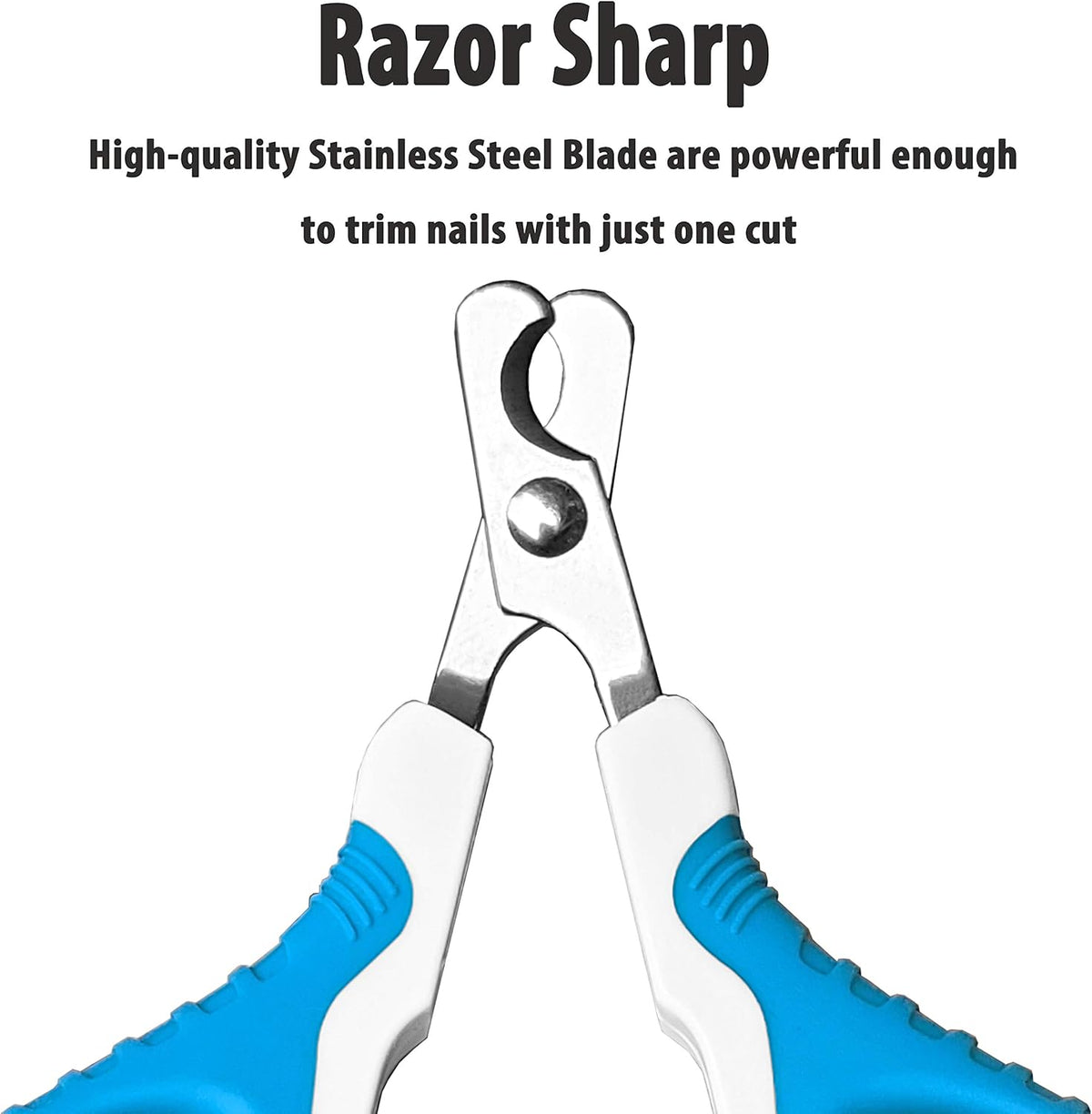 Professional Pet Nail Clippers and Trimmer - Best for Cats, Small Dogs and Any Small Pets. Sharp Angled Blade Pet Nail Trimmer Scissors.