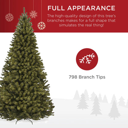 Best Choice Products Artificial Christmas Tree, 6Ft Premium Unlit Spruce Design, Dense Branches Green Spruce