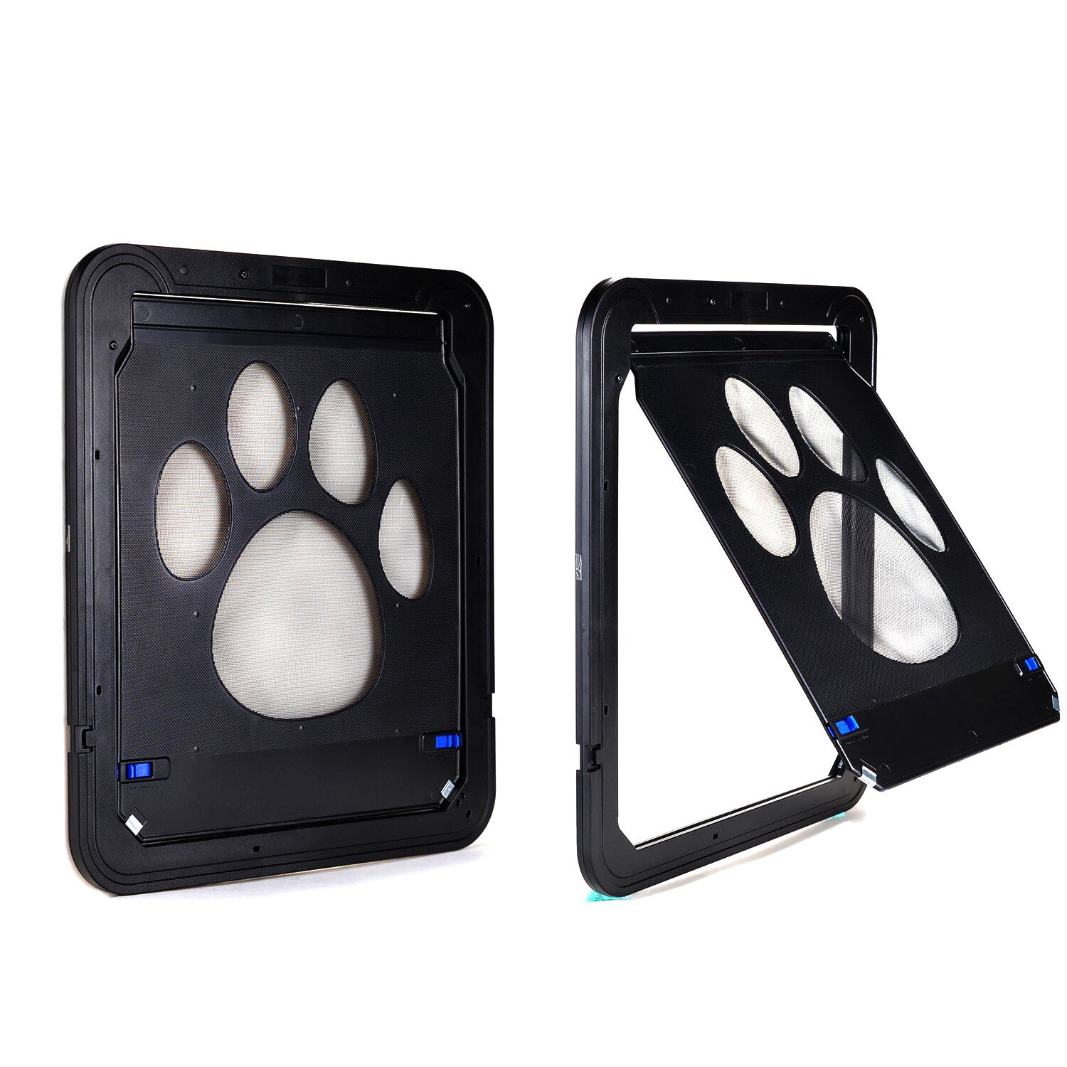 Dog Cat Magnetic Flap Screen Door Pet Puppy Magnetic Lockable Entry Gate Frame
