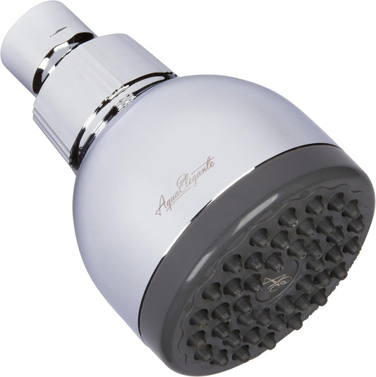 High Pressure Shower Head - Best 3 Inch Wall Mount Bathroom Showerhead for Boosting Low Flow with Anti-Clog Nozzles & Adjustable Brass Ball Joint - 1.8 GPM - Polished Chrome