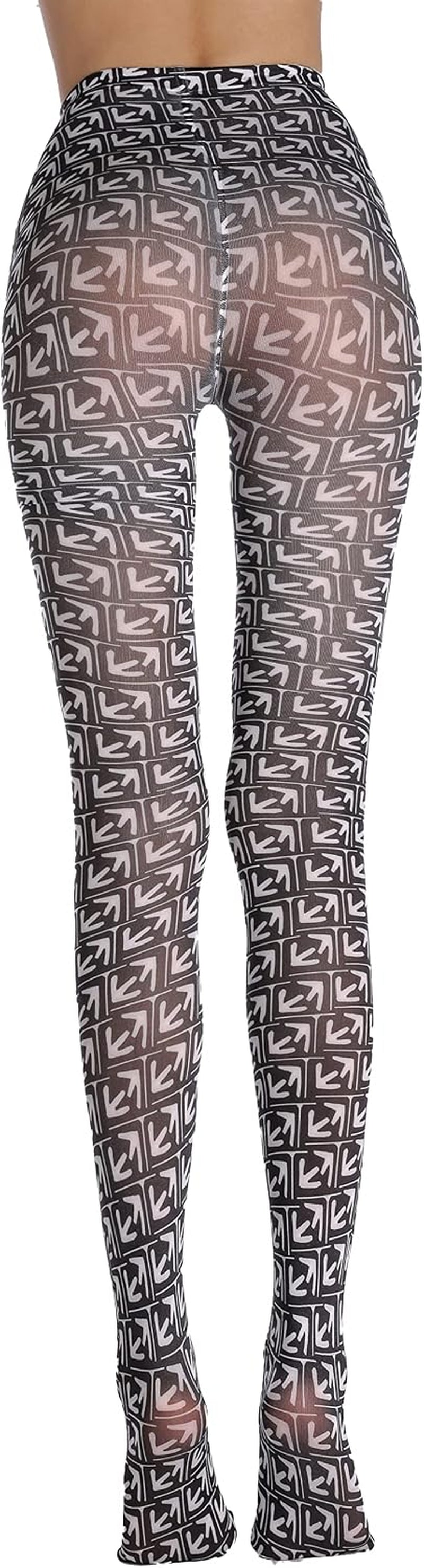 Women Tights, Opaque High Waist Pantyhose, Vintage Control Top Stockings
