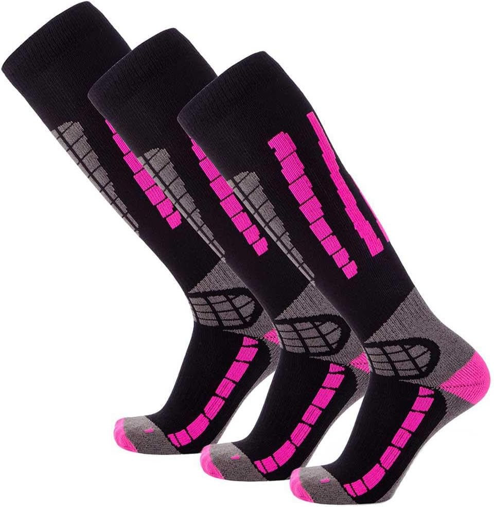 Ski Socks Warm Merino Wool - Best Lightweight Thin Ski Snowboard Sock Women Men