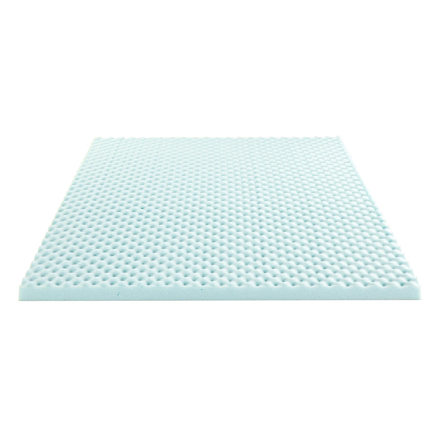 4" Cooling Gel Egg Crate Memory Foam Mattress Topper, Twin XL