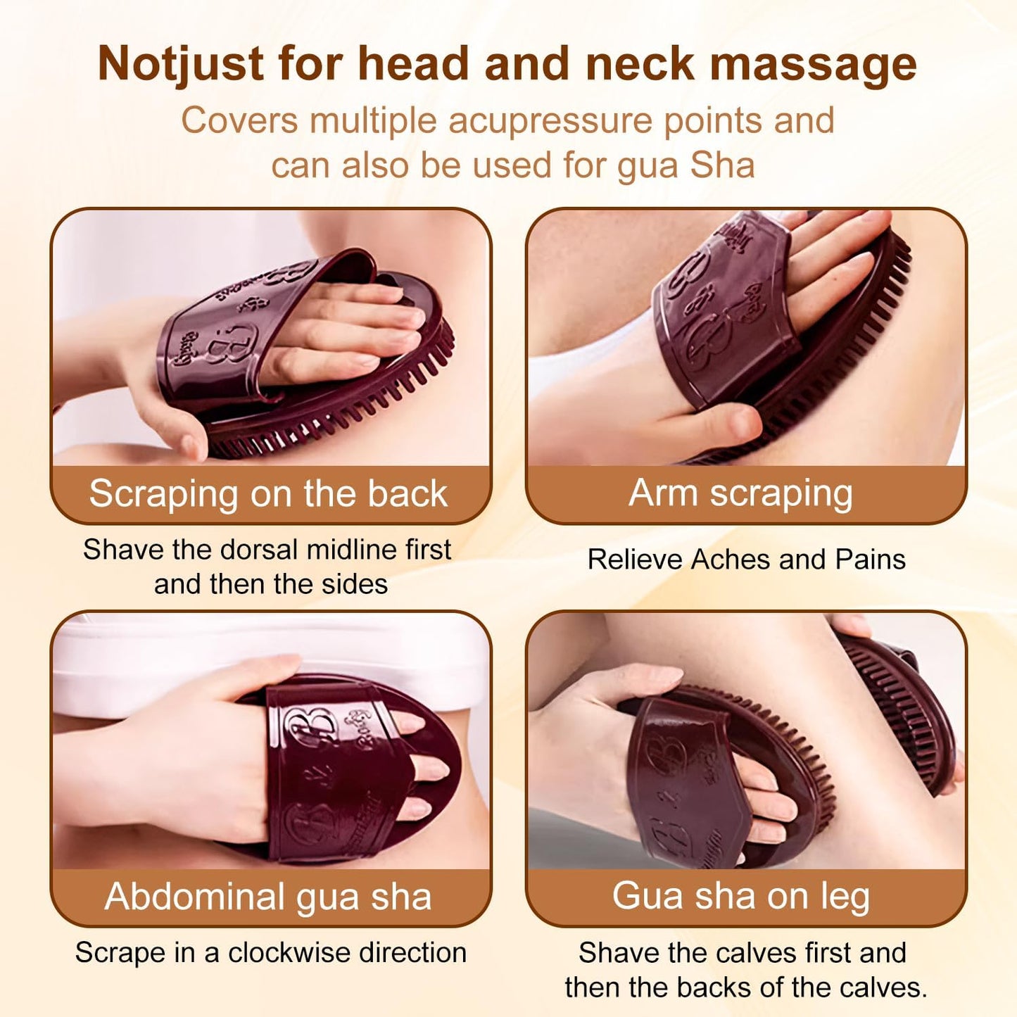 Meridian Brush Massage Brush, Beauty Salon Professional Custom Meridian Brush, Full Bodys Relaxation Comb Massage Tools