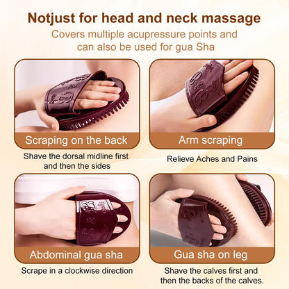 Meridian Brush Massage Brush, Beauty Salon Professional Custom Meridian Brush, Full Bodys Relaxation Comb Massage Tools