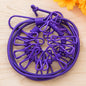 1Pc Portable Clothesline with 12 Clips Polychrome Outdoor No Punching Required Travel Camp Retractable Clothes Rope Drying Rack
