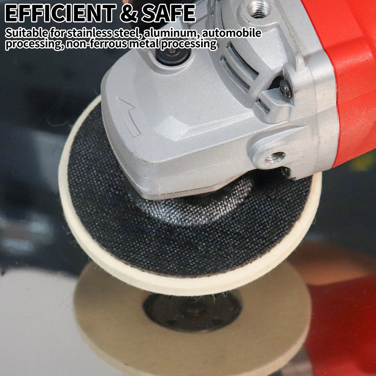 2/3/4/4.5/5 Inch Wool Polishing Wheel Buffing Pad for Angle Grinder Grinding Disc Metal Wood Stainless Steel Polishing Abrasives