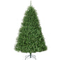 7.5Ft Hinged Douglas Full Fir Artificial Christmas Tree Holiday Decoration W/ Foldable Metal Stand