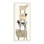 The  Home Decor Collection Fun Stacked Sheep and Goats Farm Animals Wall Plaque Art, 7 X 0.5 X 17