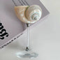 Originality Conch Wine Glass Goblet Handmade Banquet Natural Metal Glass Polishing Decoration Ornament Gift for Bar