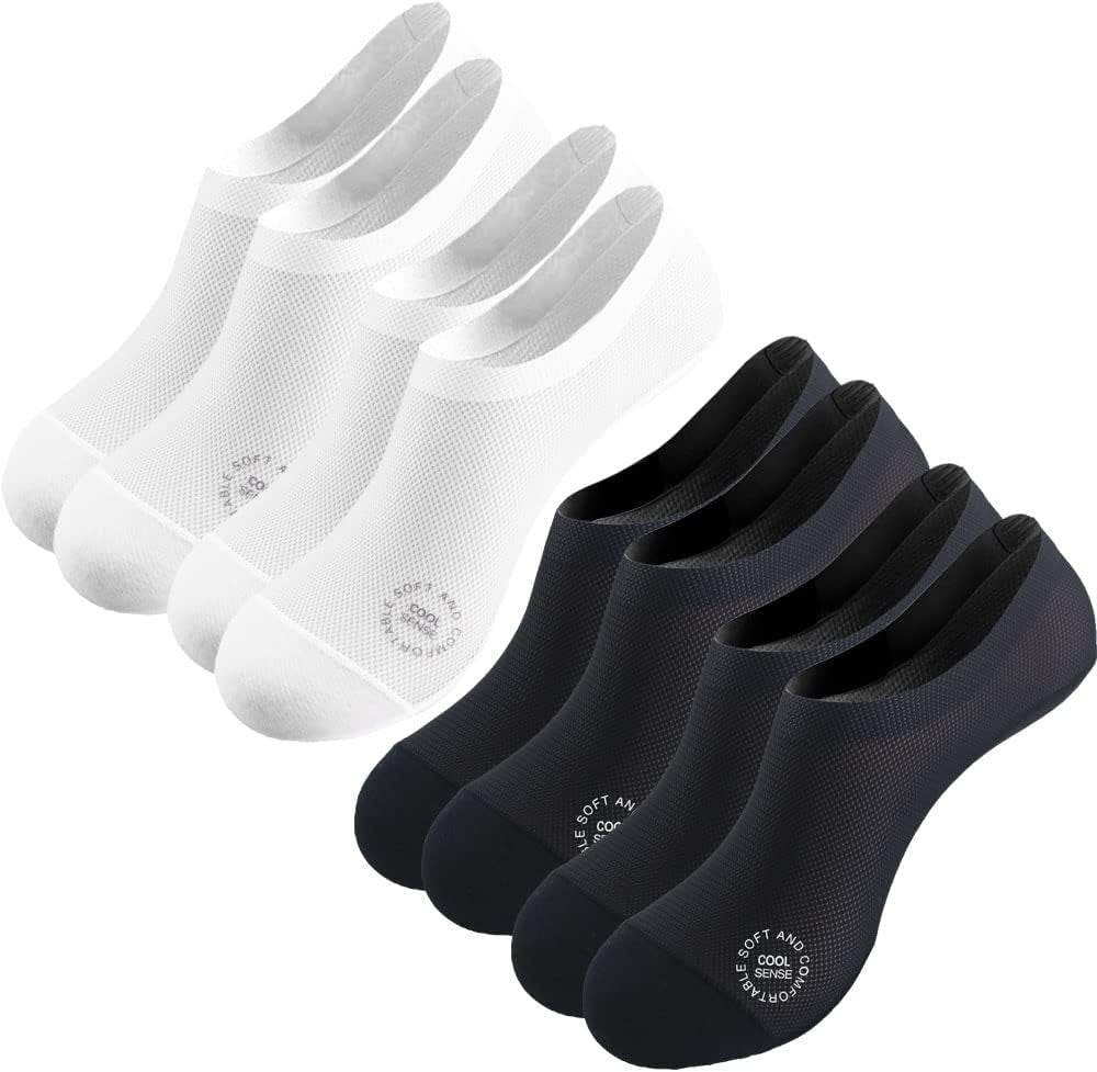 Ultra Thin Liner Socks Non Slip Nylon No Show Socks Womens Lightweight Breathable 3 & 4 & 6 Pair Packs