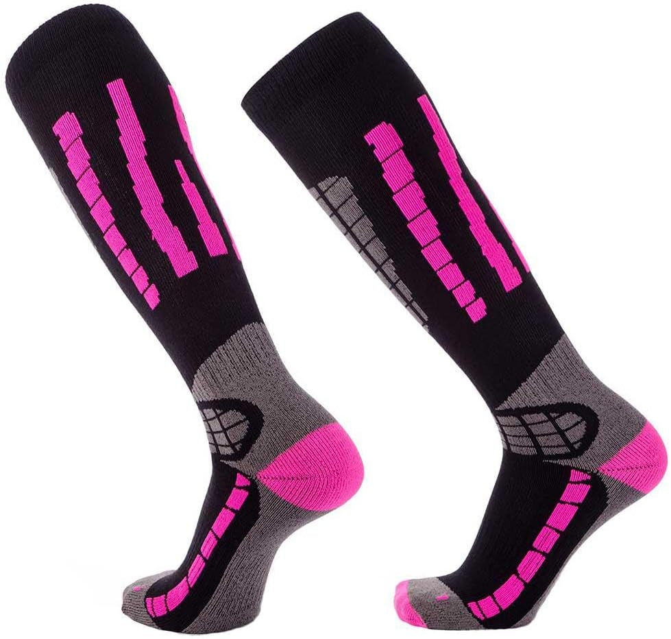 Ski Socks Warm Merino Wool - Best Lightweight Thin Ski Snowboard Sock Women Men