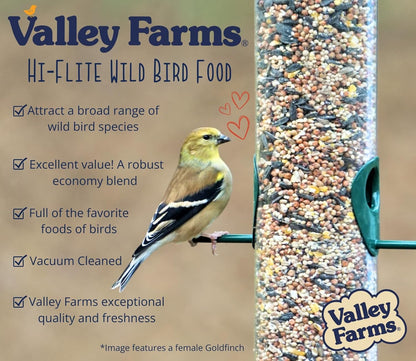 Hi-Flite Wild Bird Food - Best Seed Value for All Species of Birds for outside Bird Feeders (20 LB)