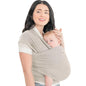 Baby Wrap Carrier - All in 1 Original Baby Carrier Newborn to Toddler Sling, Easy to Wear, Hands Free Bonding, Lightweight, Breathable Infant Wraps (Stone Gray)