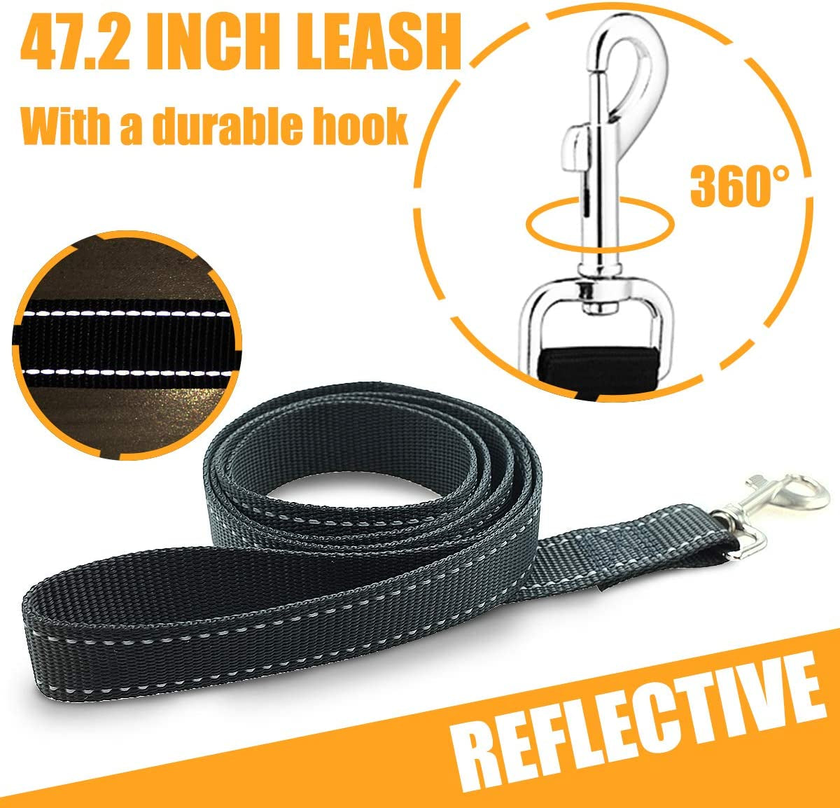 No Pull Dog Harness, Breathable Adjustable Comfort, Free Leash Included, for Small Medium Large Dog, Best for Training Walking