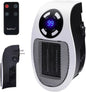 Wall Plug in Heater 450W, Portable Outlet Heater with Remote, Clear LED Display, Small Wall Heaters for Indoor Use with Adjustable Thermostat and 12H Timer for Bathroom Room Office