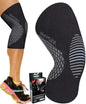 Physix Gear Knee Compression Sleeve for Men & Women - Best Compression Knee Brace for Walking, Running, Gym, Basketball, Weightlifting,Workout, Sports - Knee Sleeves Support Compression & Stability
