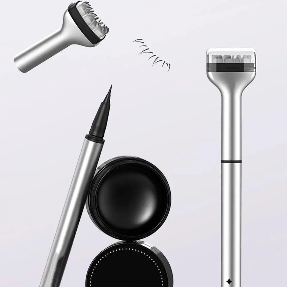 1 Set Eyelash Seal DIY Lower Lash Extension Stamps for Beginner Convenient Natural Simulation Mascara Stick Silicone Makeup Tool