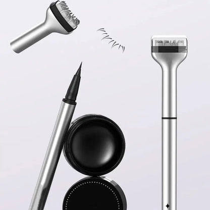 1 Set Eyelash Seal DIY Lower Lash Extension Stamps for Beginner Convenient Natural Simulation Mascara Stick Silicone Makeup Tool