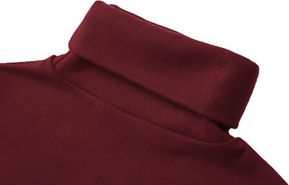 Women'S Long Sleeve Turtleneck Slim Fitted T Shirts Basic Stretch Tee Tops