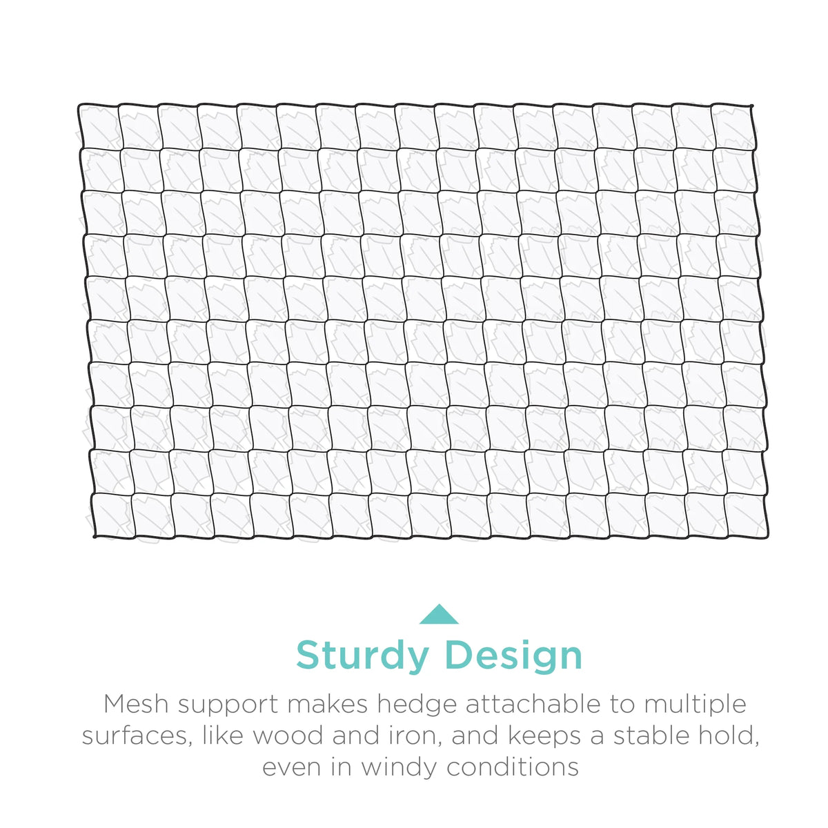 94X39In Artificial Faux Ivy Hedge Privacy Fence Screen for Outdoor Decor, Garden, Yard - Green