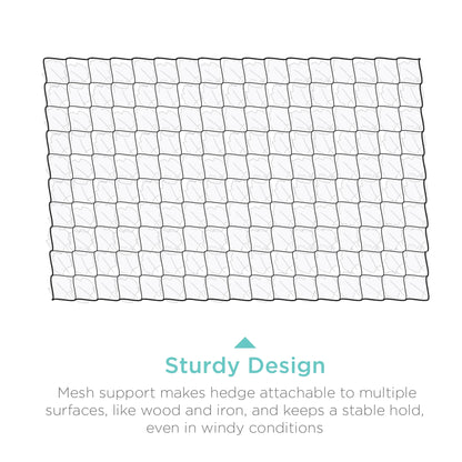 94X39In Artificial Faux Ivy Hedge Privacy Fence Screen for Outdoor Decor, Garden, Yard - Green