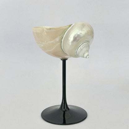 Originality Conch Wine Glass Goblet Handmade Banquet Natural Metal Glass Polishing Decoration Ornament Gift for Bar