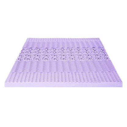 3" 5-Zone Memory Foam Mattress Topper with Lavender Infusion, King