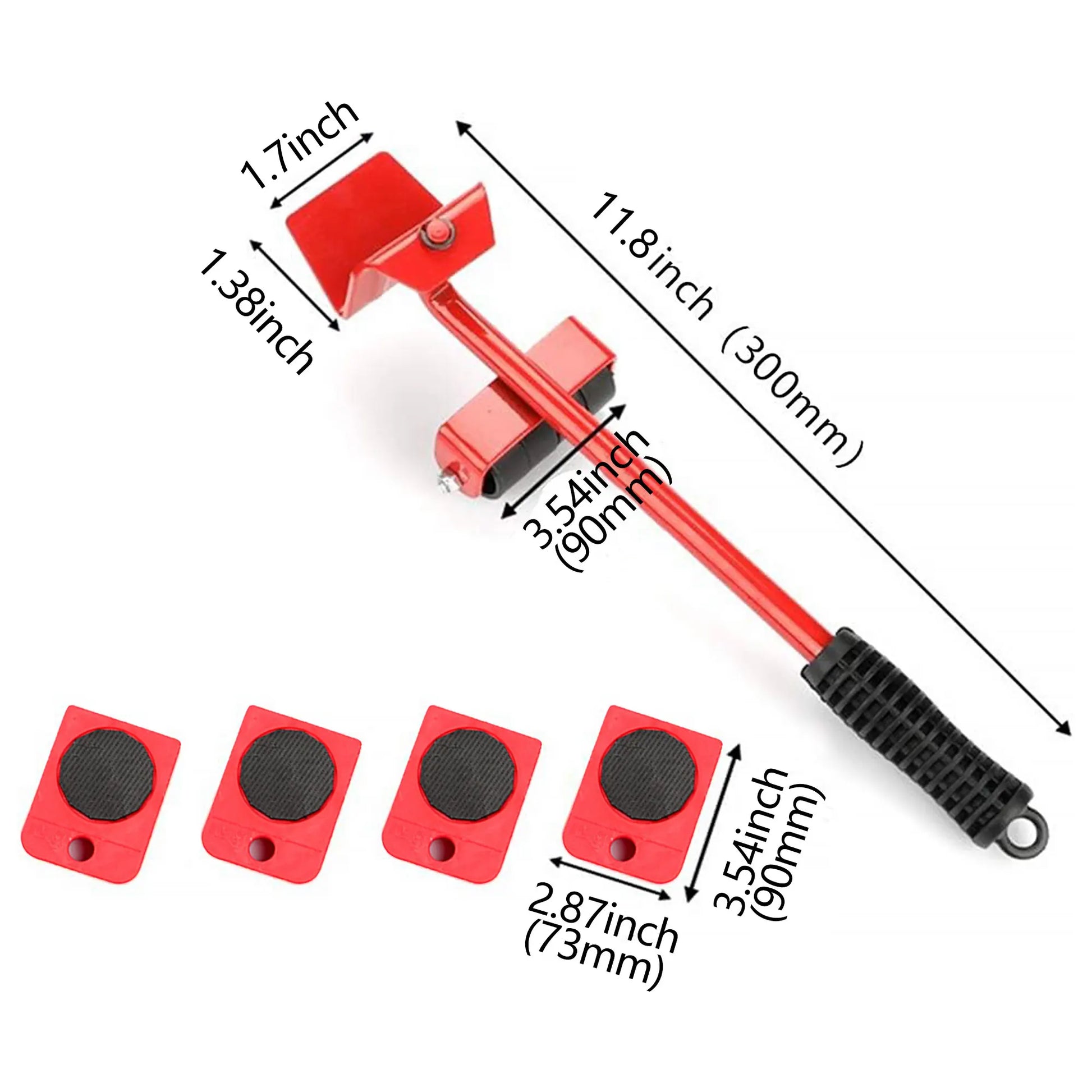 Furniture Lift Mover Tool Set Heavy Furniture Moving Sliders Appliance Rollers Heavy Duty Mover Dolly Sliders Tool Lifter